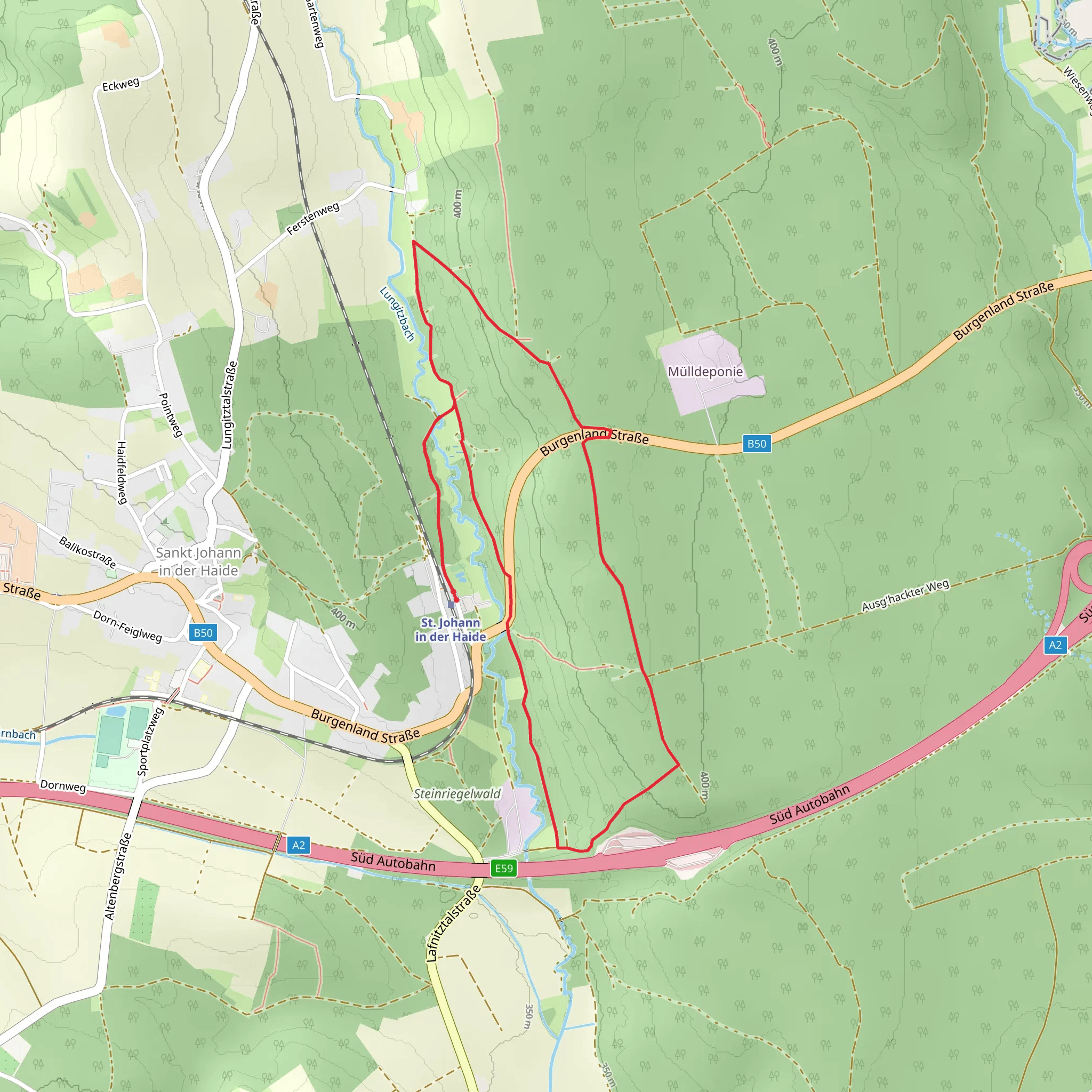 Calorie Path mobile static map