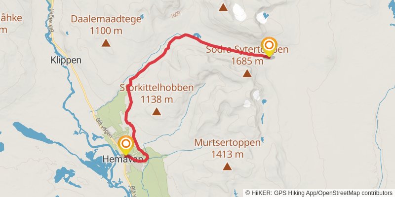 Kungsleden North stage 23 Map