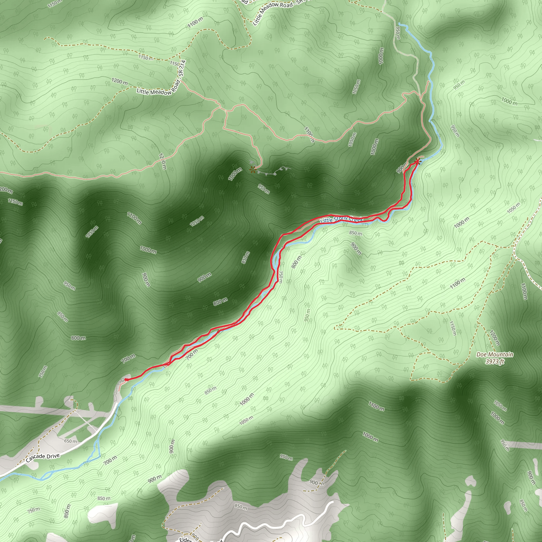Cascades National Recreation Trail mobile static map