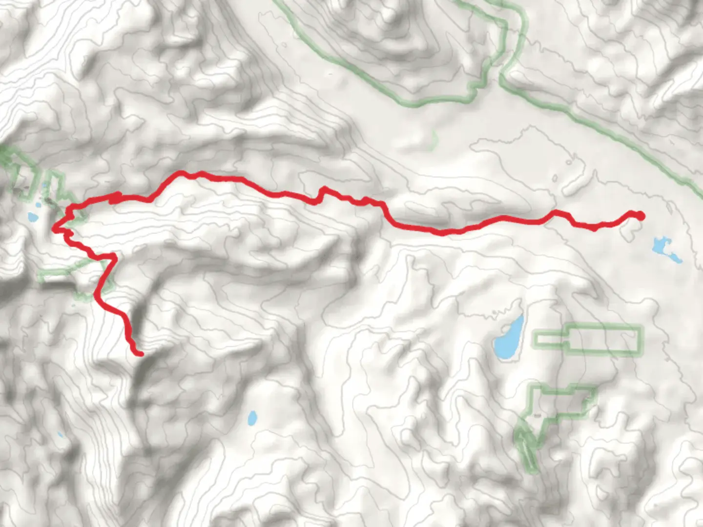 An image depicting the trail American Flag Mountain via Italian Creek and its surrounding area.