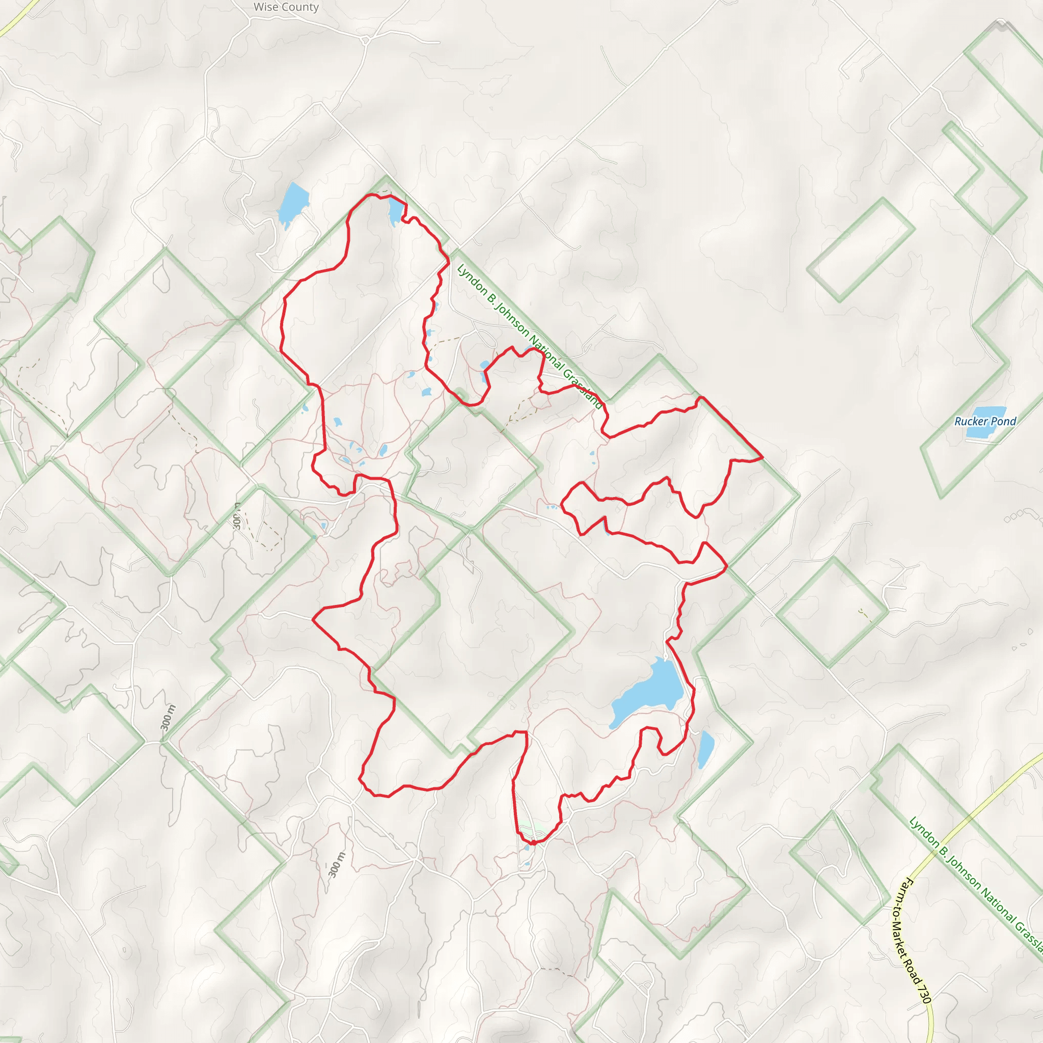 Blue Loop Trail mobile static map