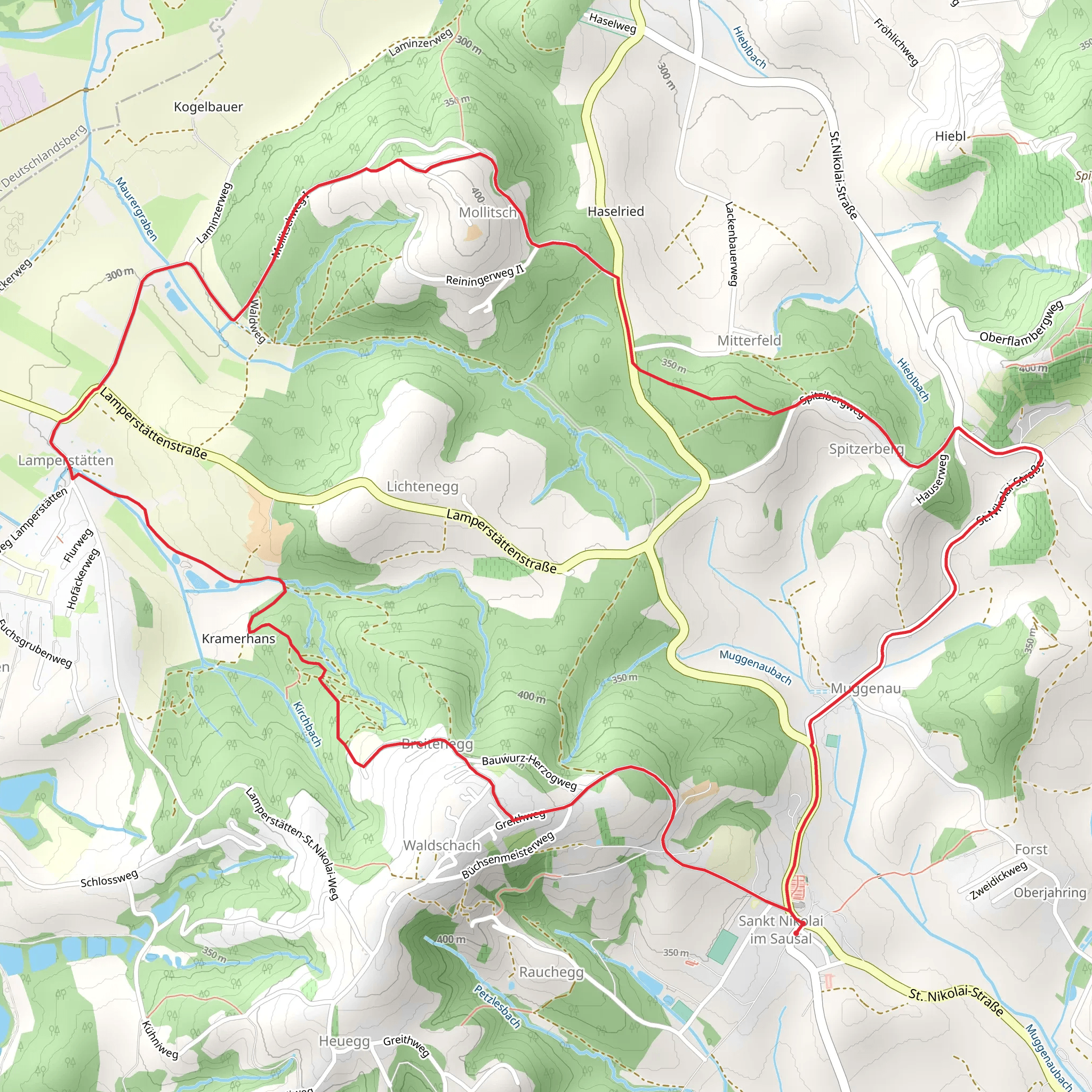 Lamperstätter Tour No 2 mobile static map