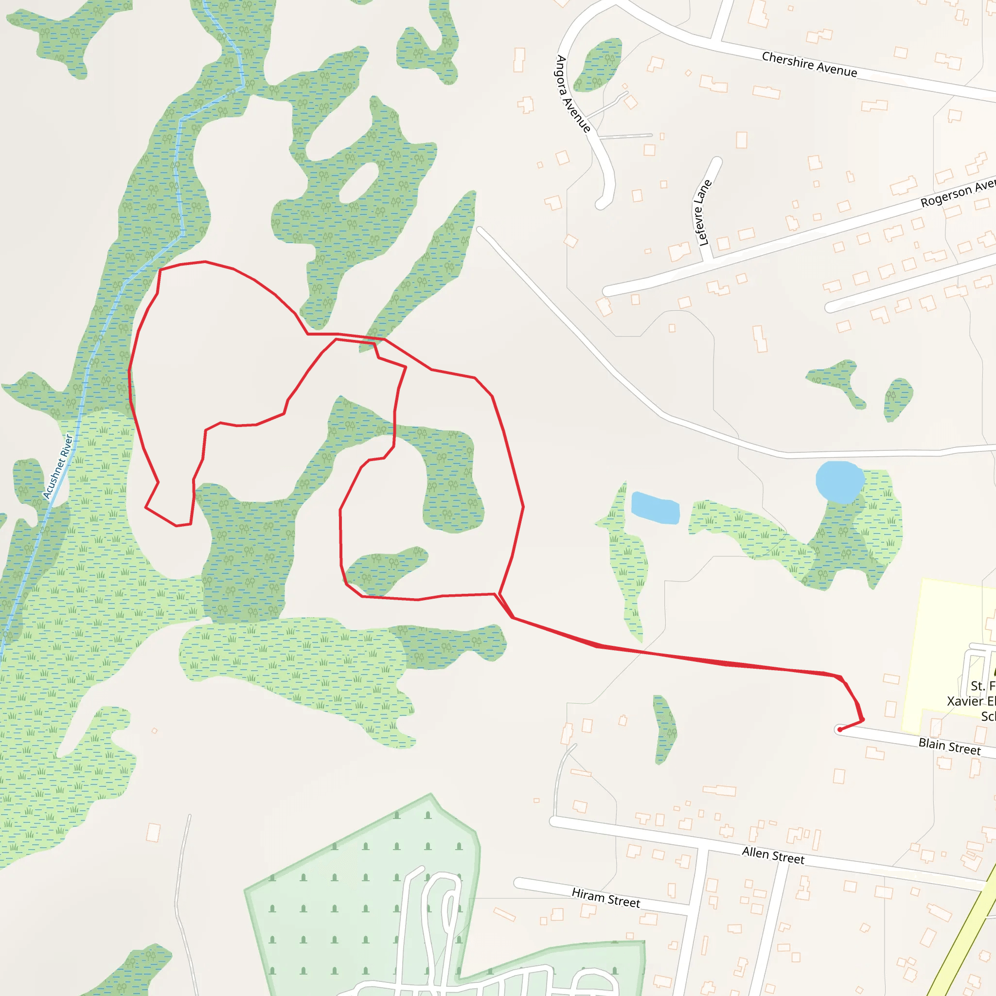 Cranberry Bog Loop mobile static map