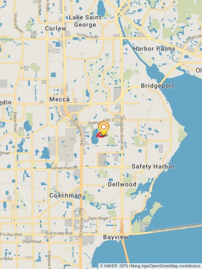 An image depicting the trail Landmark Drive Loop and its surrounding area.