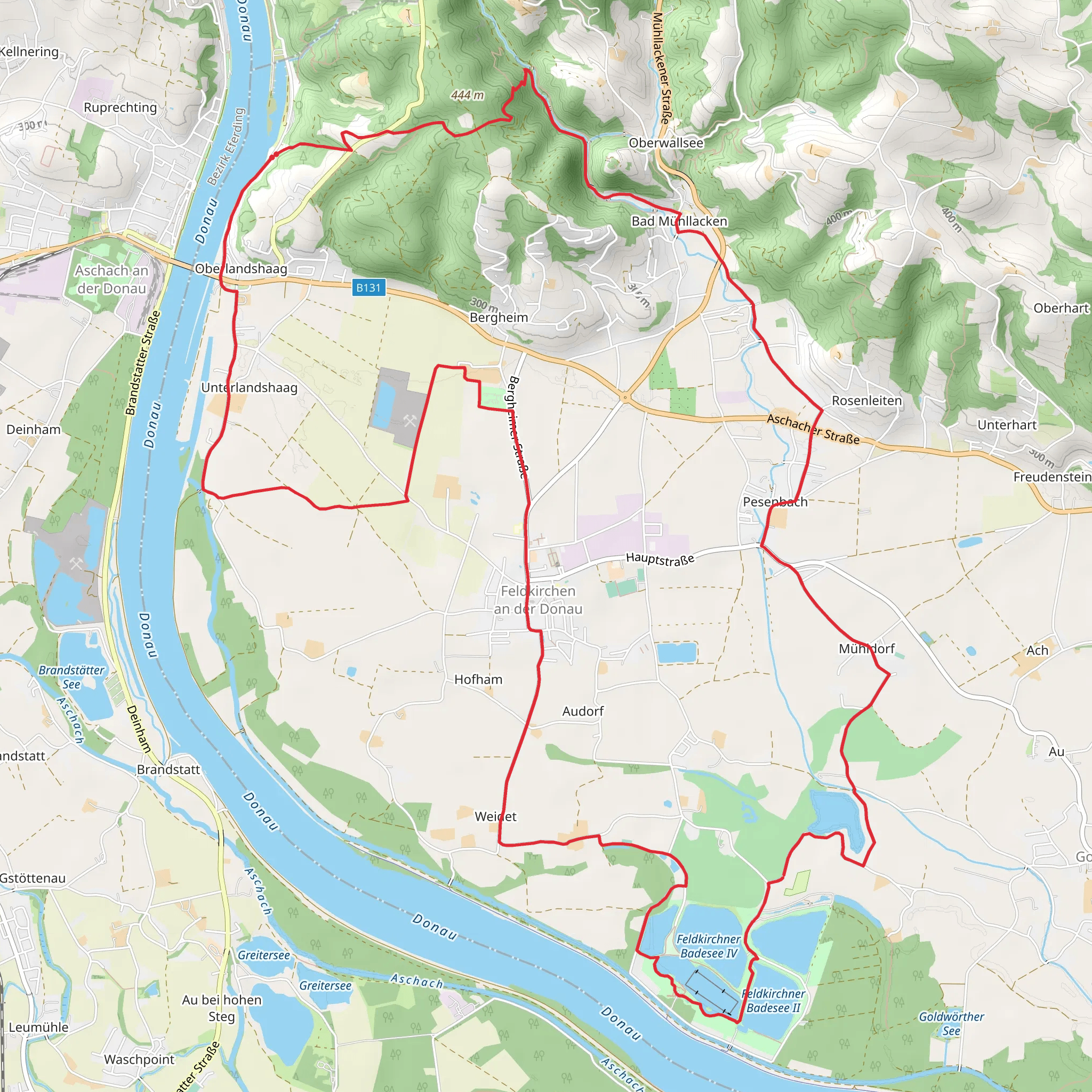 Feldkirchen Castle Loop Trail mobile static map