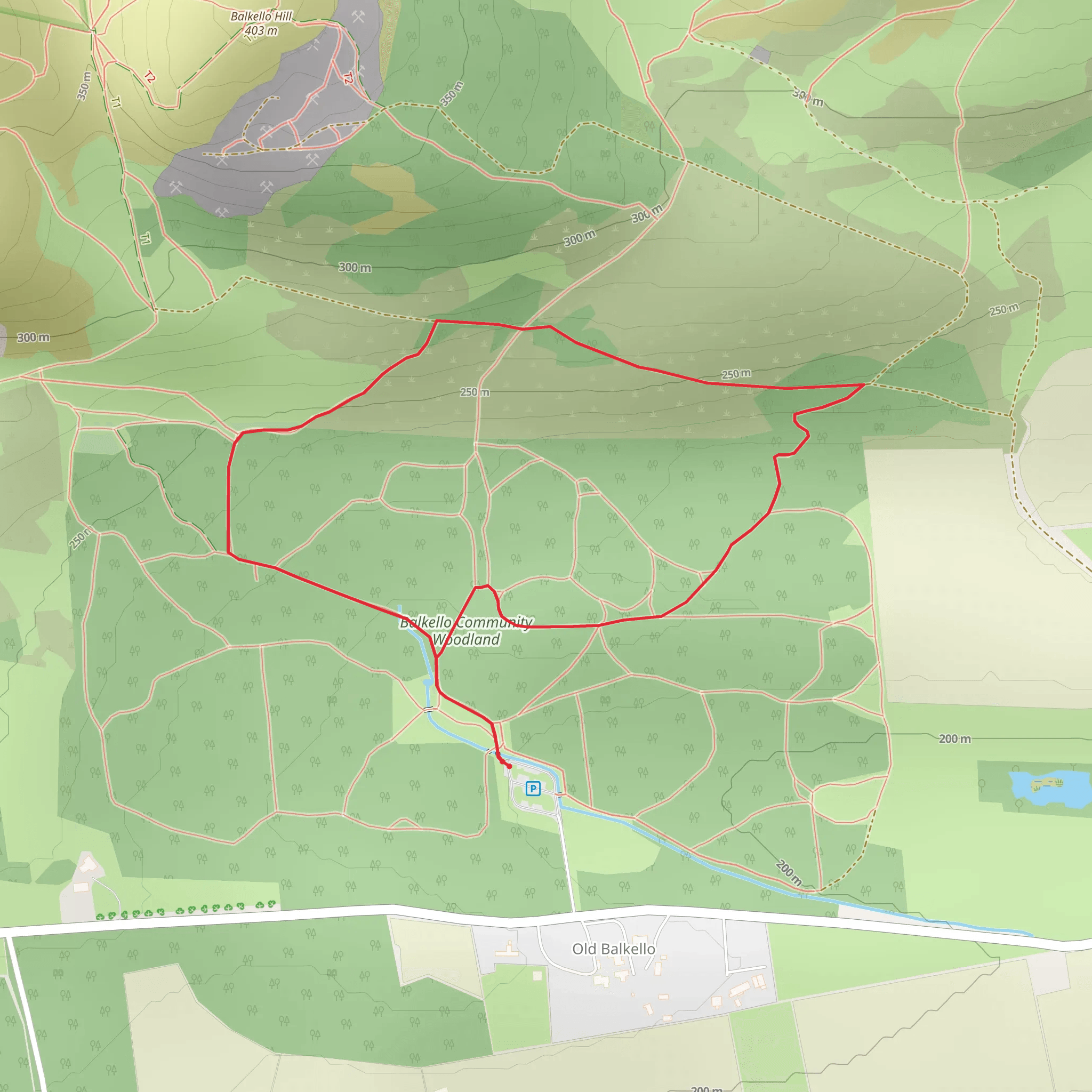 Raven Loop Trail mobile static map