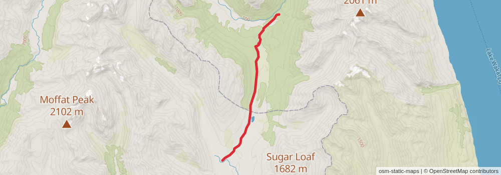 Te Araroa Trail stage 164 Map