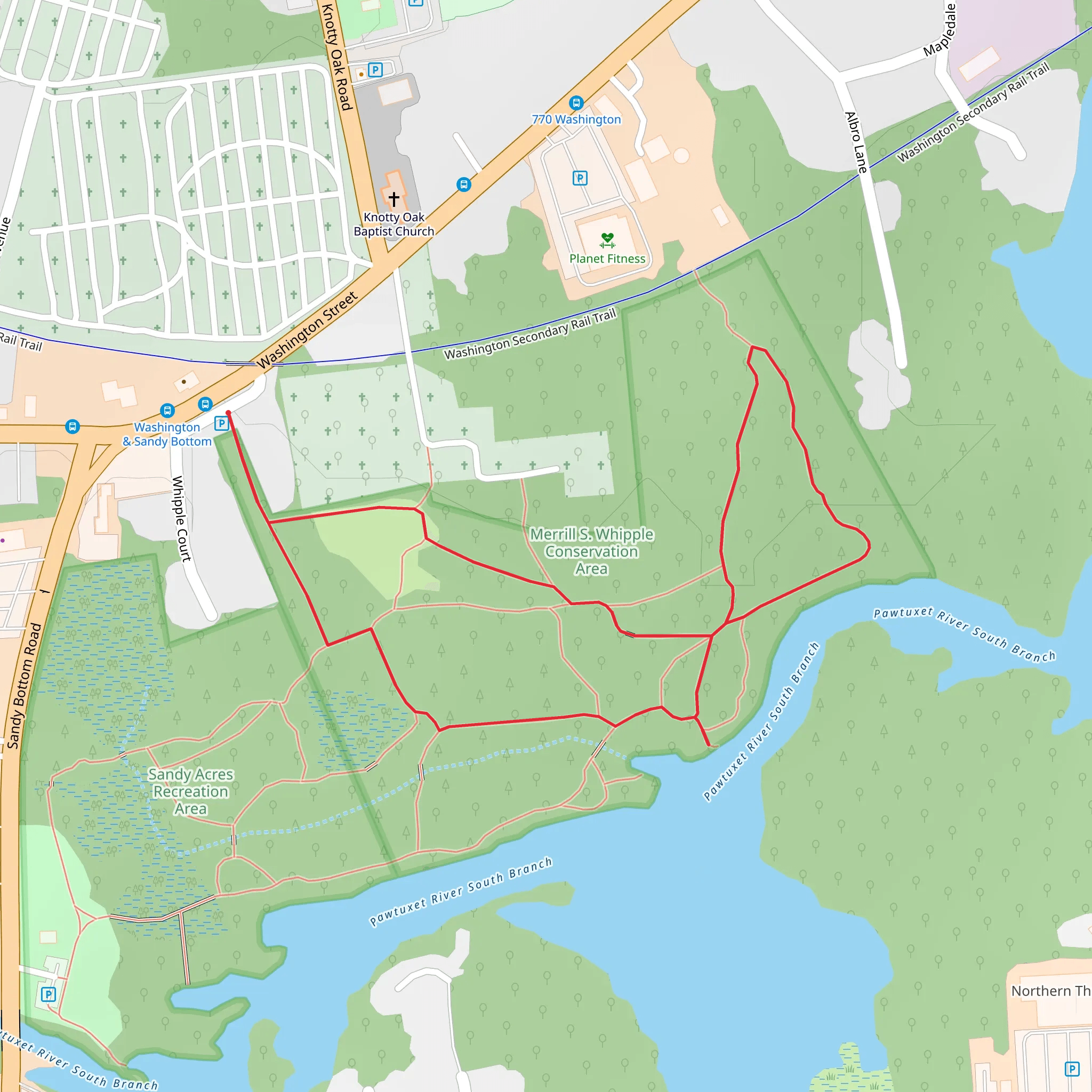 Whipple Court Loop mobile static map