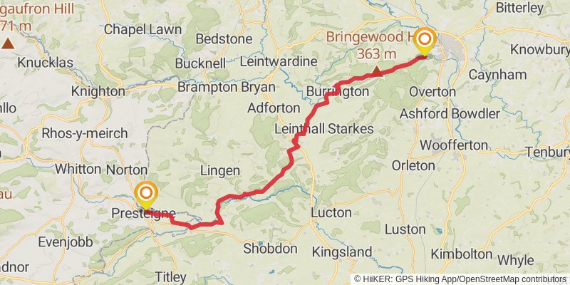 Hope House Way stage 5 Map