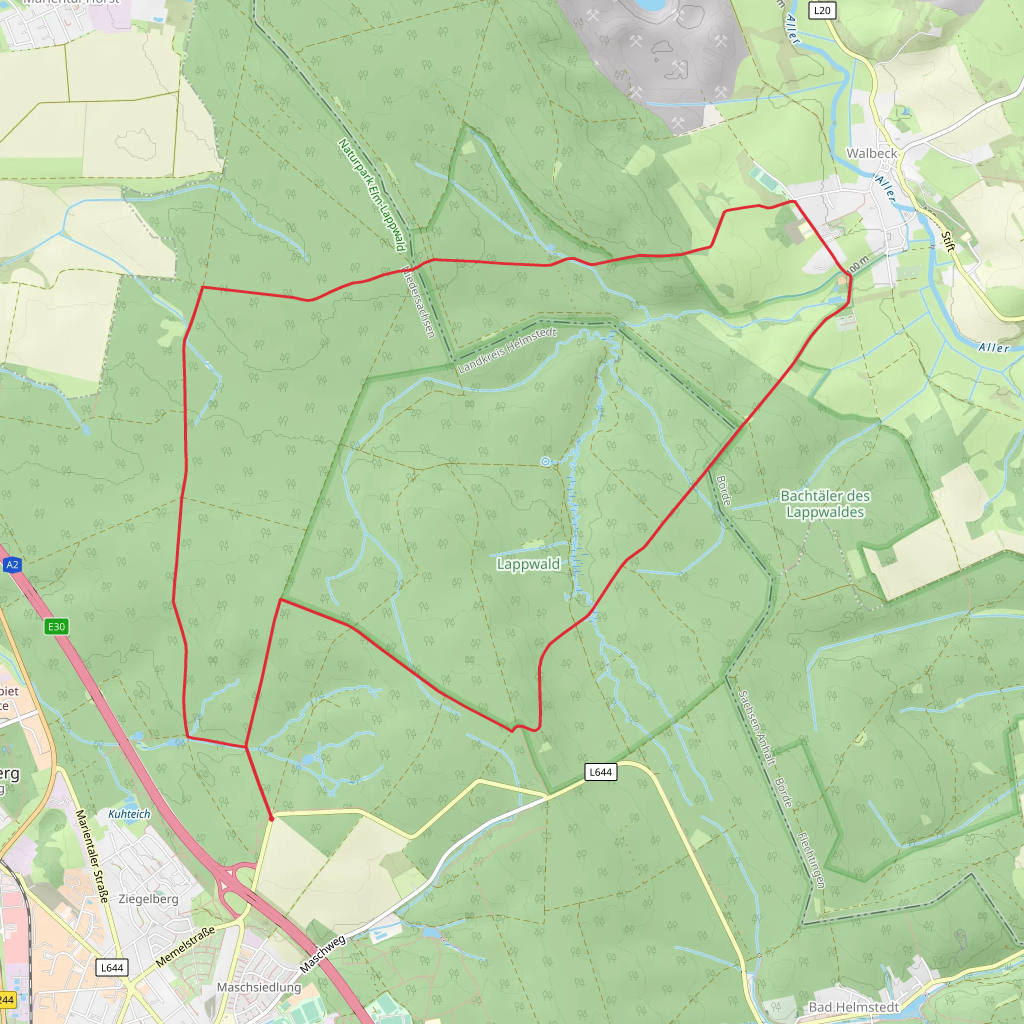 Lappwald Loop mobile static map