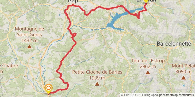 Camino Claviere-Candanchu via Arles stage 2 Map
