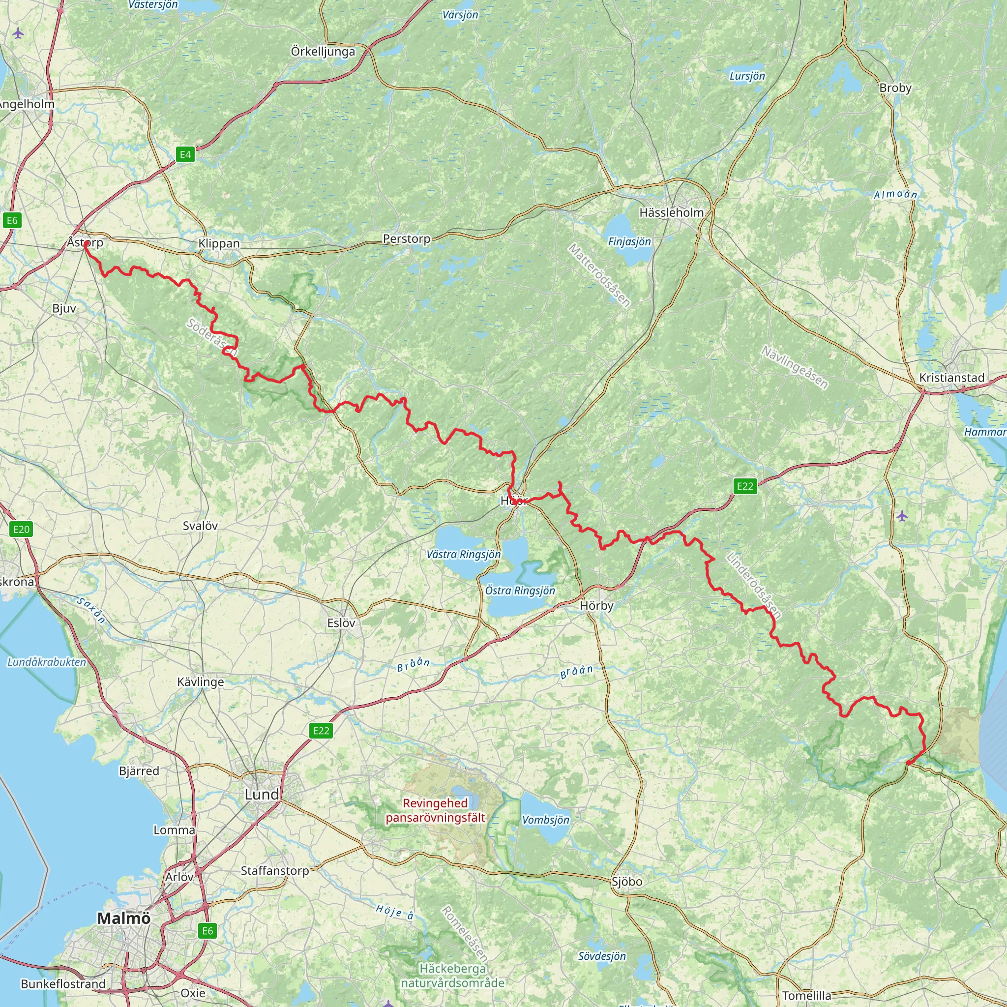 Skåneleden 3 mobile static map