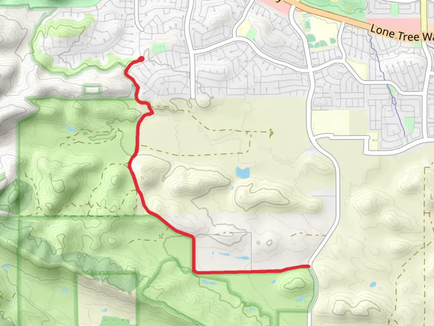 An image depicting the trail Empire Mine Road and its surrounding area.