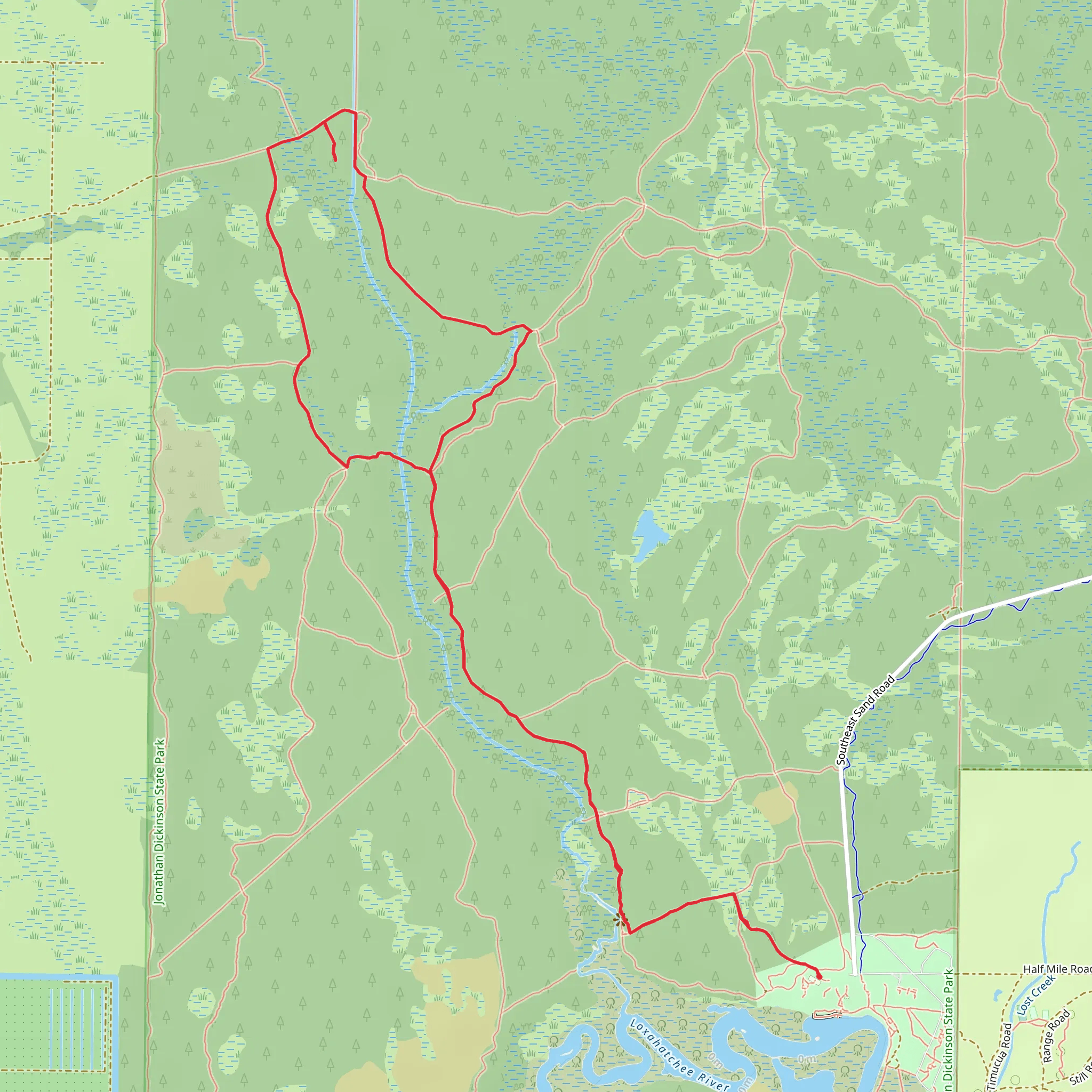 Kitchen Creek Loop mobile static map