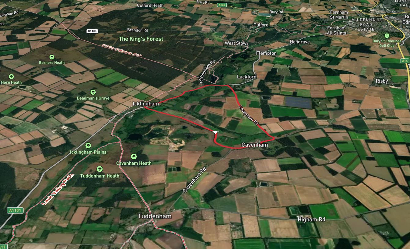 Cavenham to Icklingham Loop