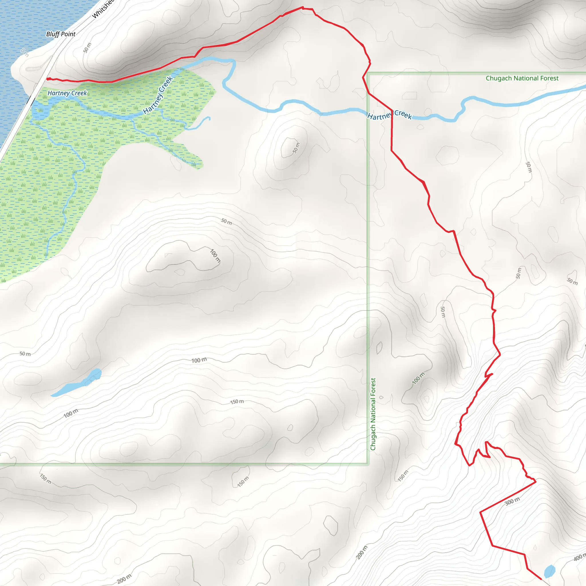 Hartney Creek mobile static map