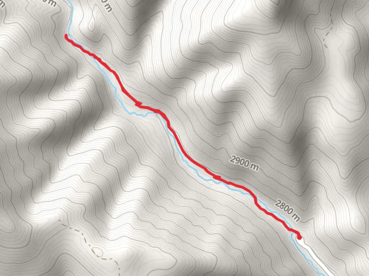 An image depicting the trail Miners Creek Trail - Short and its surrounding area.