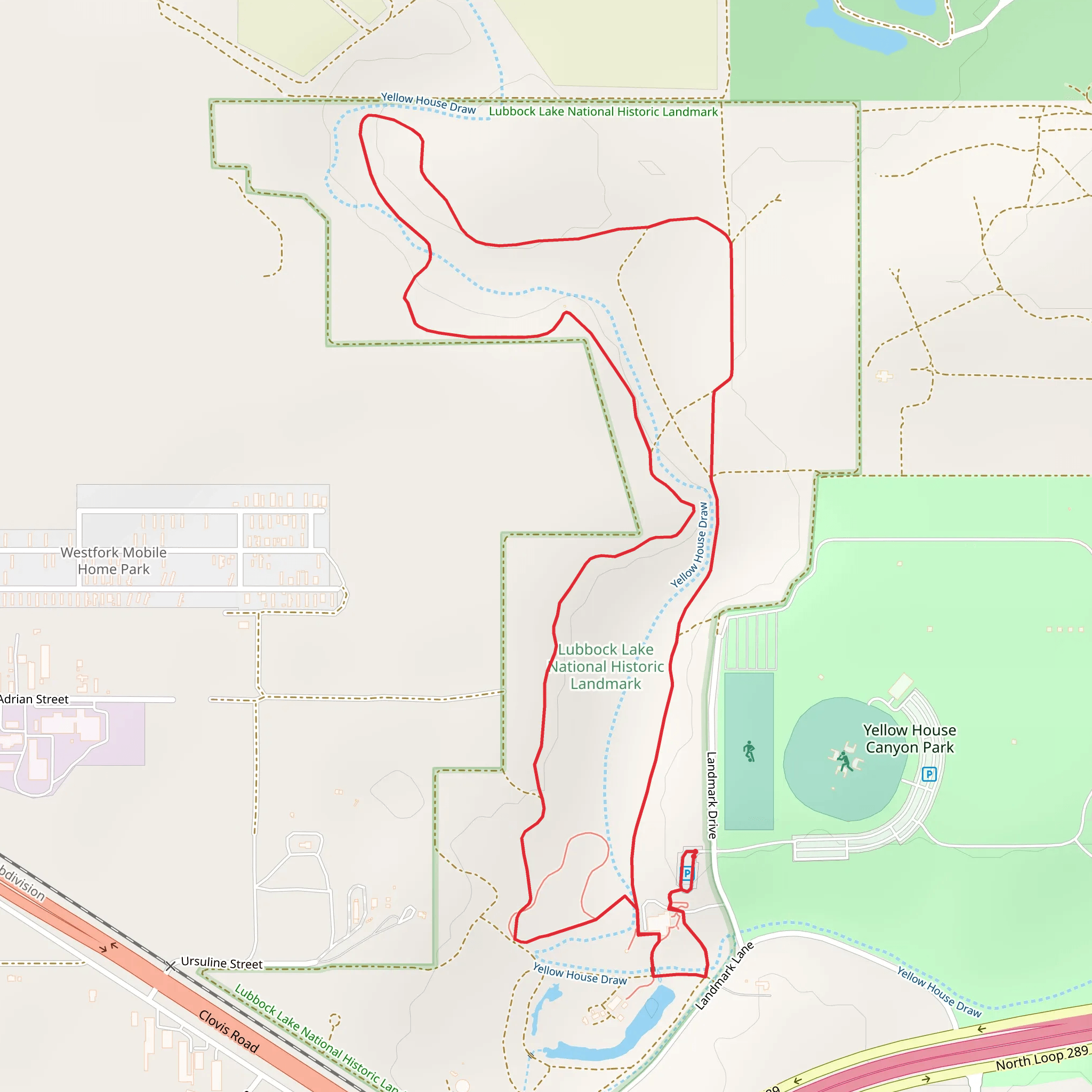 Yellow House Draw Loop mobile static map