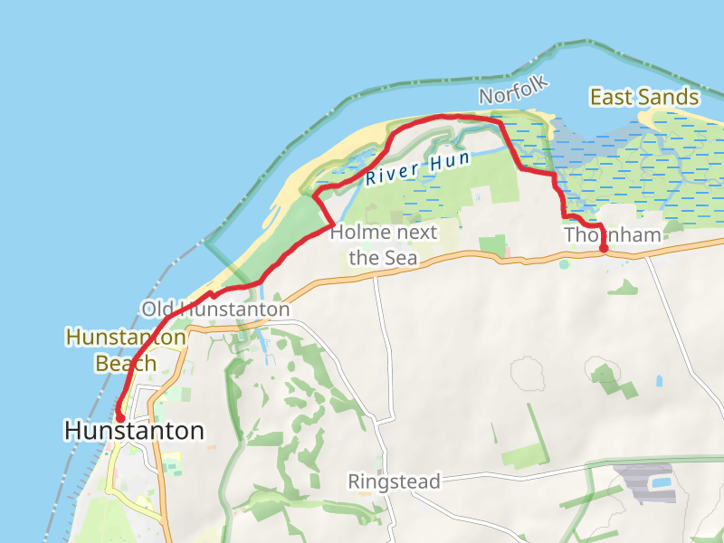 Hunstanton mobile static map