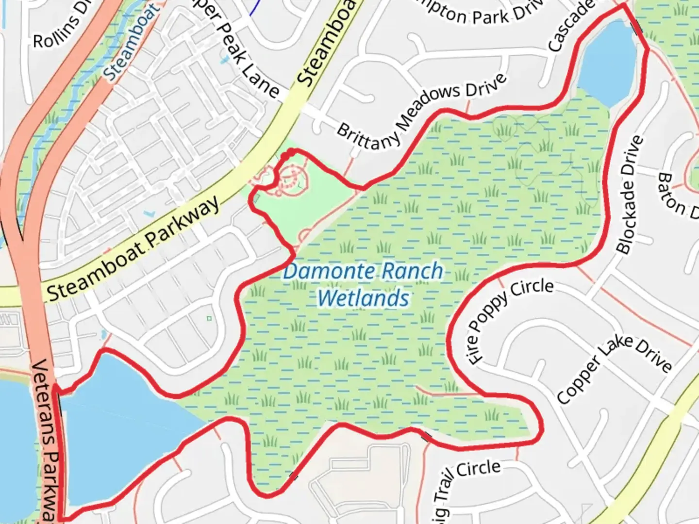 An image depicting the trail Crane Ditch Loop and its surrounding area.