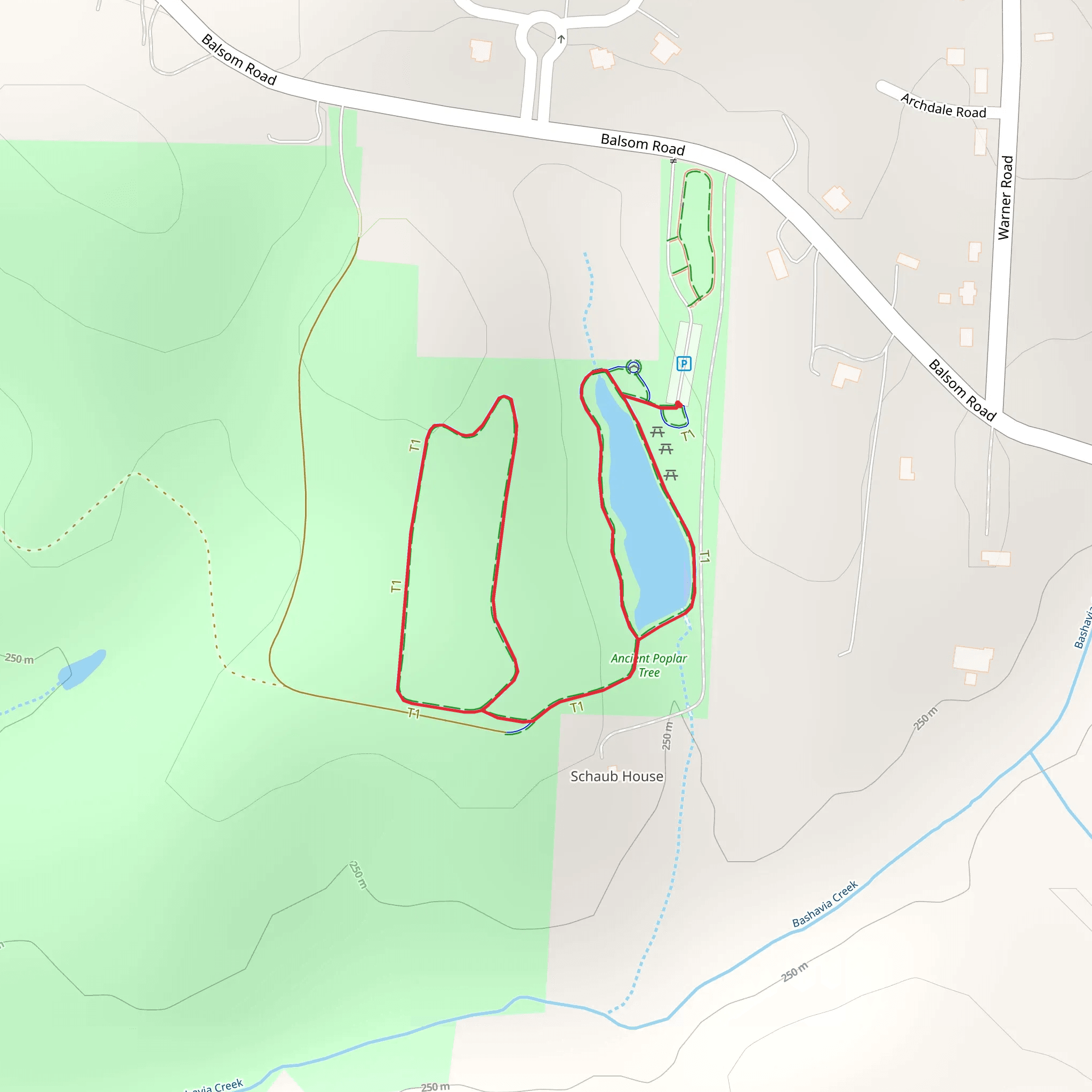 Balsom Road Loop mobile static map