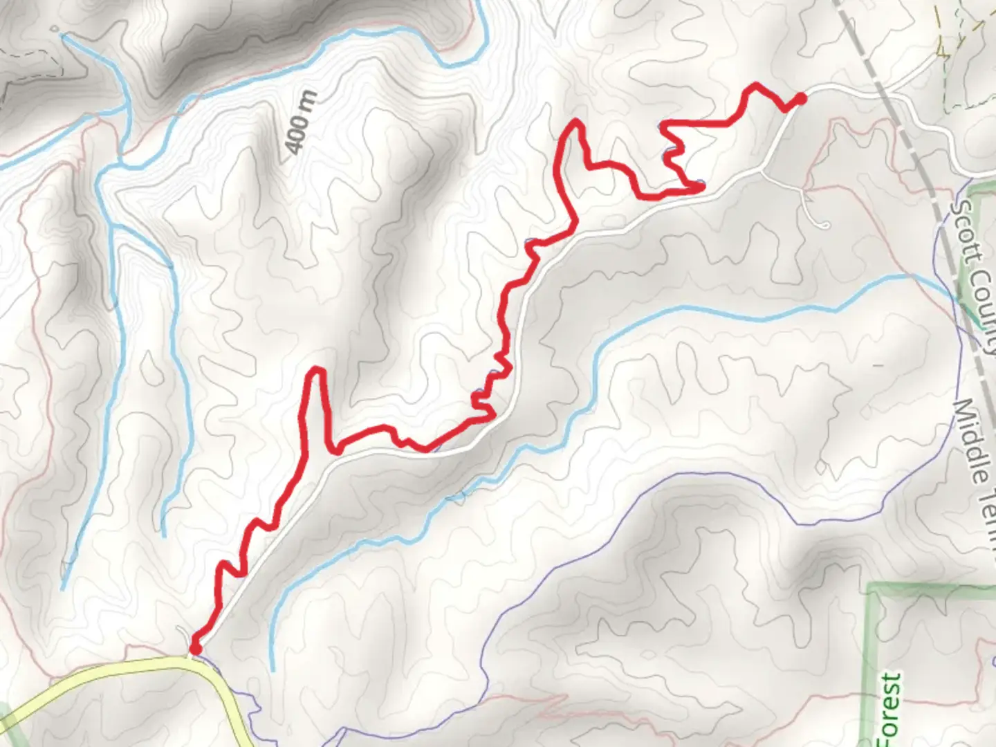 An image depicting the trail West Bandy Creek Trail and its surrounding area.