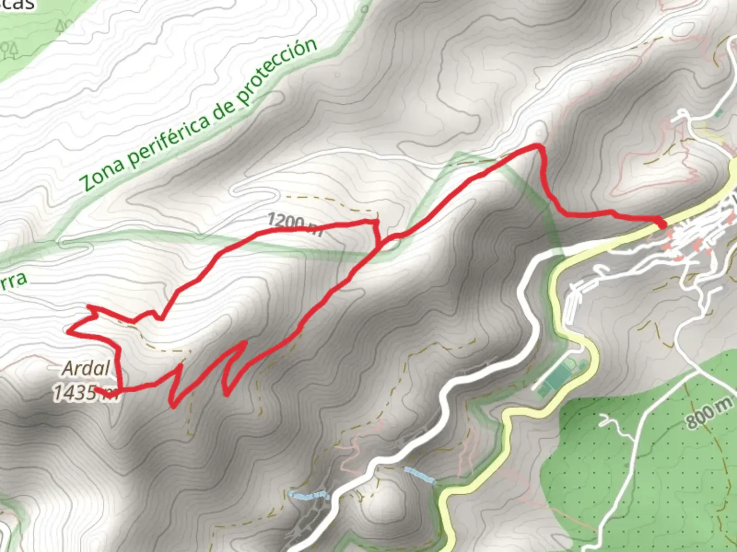 An image depicting the trail Ardal Micro-Reserve Circular and its surrounding area.