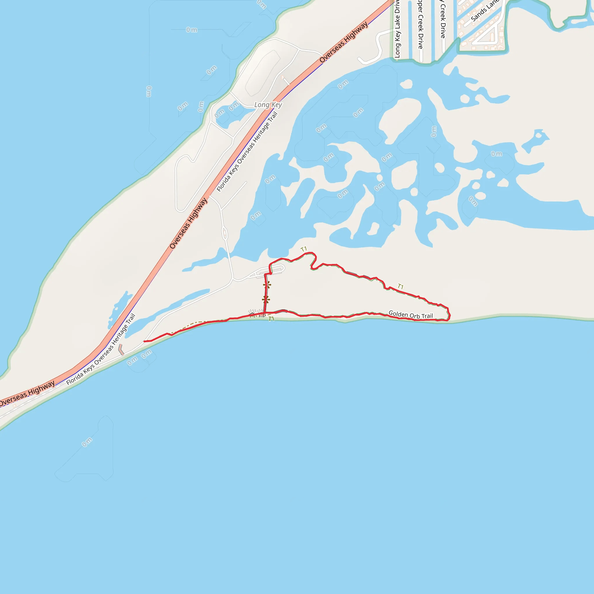 Golden Orb Loop Trail mobile static map