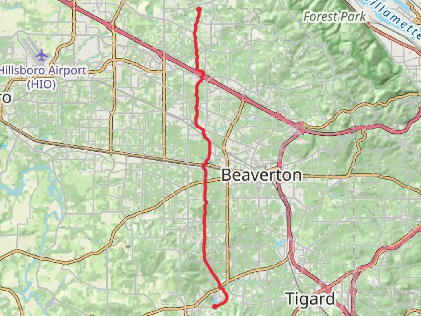 An image depicting the trail Powerhouse Trail and Barrows Powerline Trail and its surrounding area.