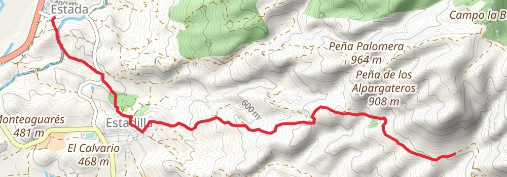 GR 45 - Somontano Trail stage 5 Map