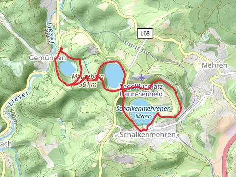 Gemündener Maar, Weinfelder Maar and Schalkenmehrener Maar Loop