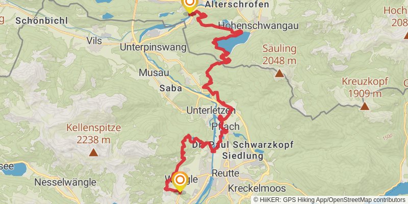 Lechweg stage 7 Map