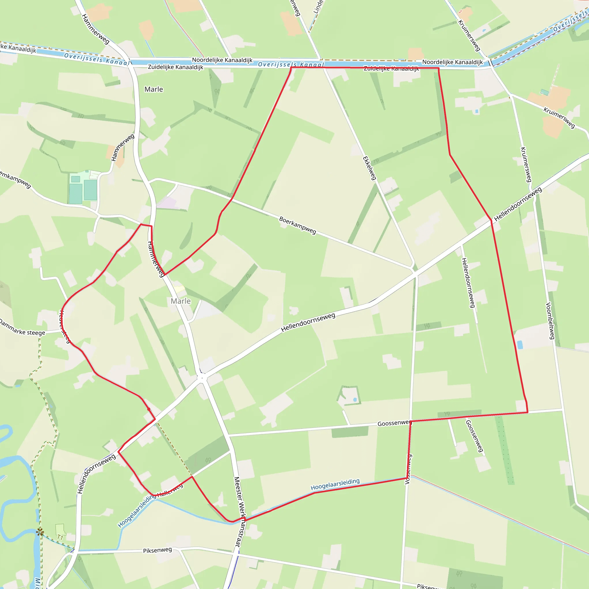 Heuversteeg and Goossen Weg Loop mobile static map