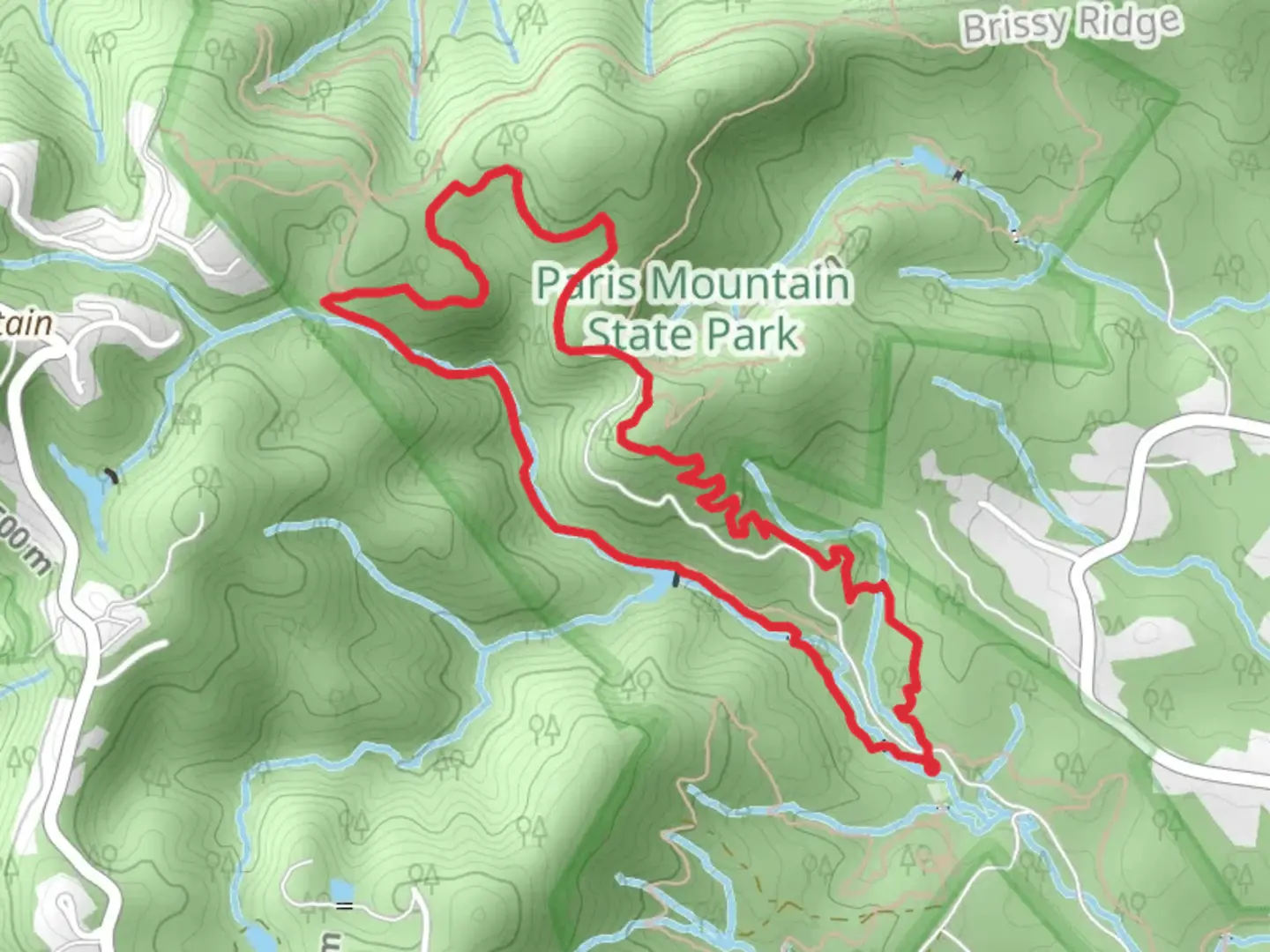 An image depicting the trail Sulphur Springs Loop Trail and its surrounding area.