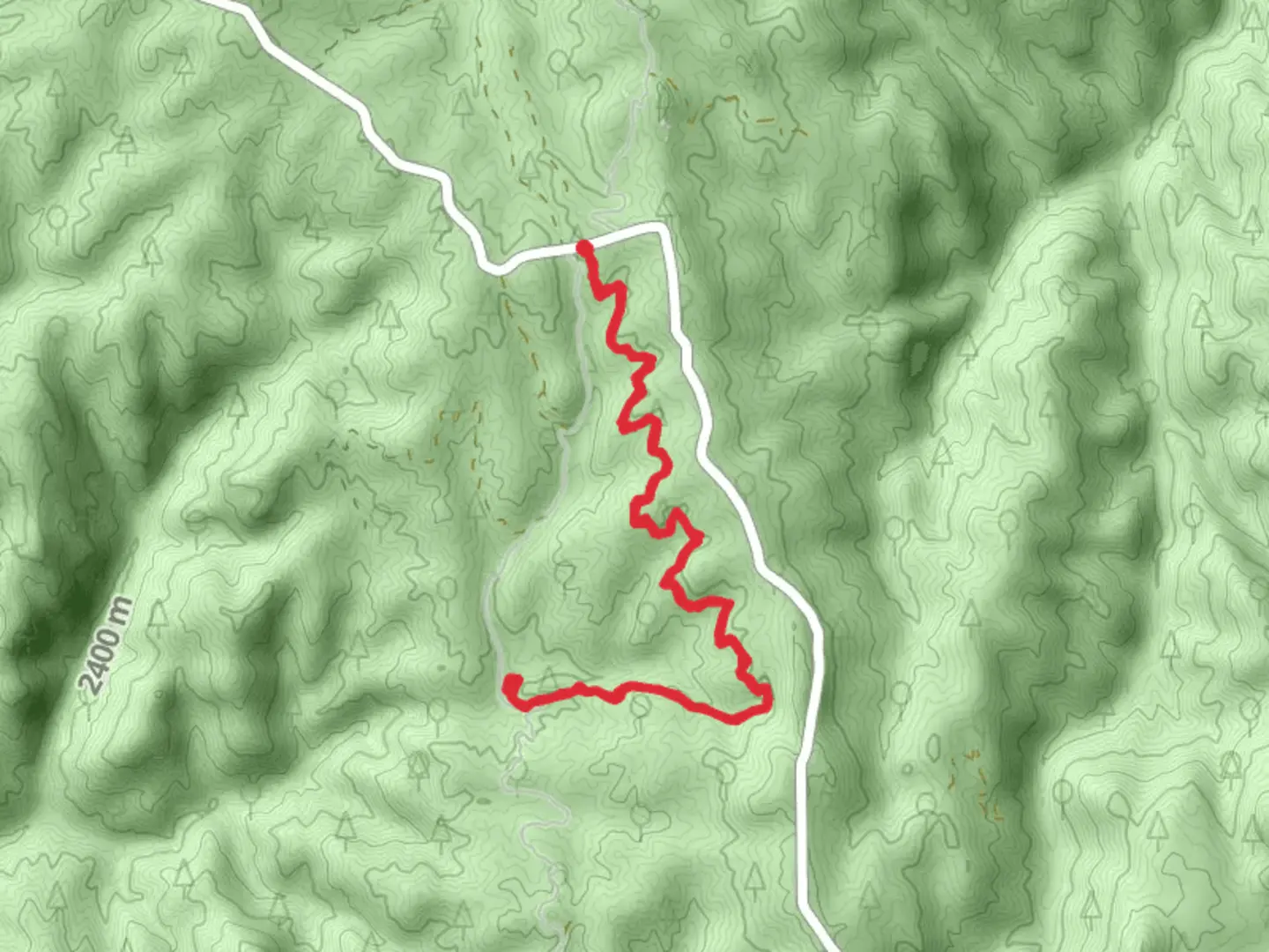 An image depicting the trail Long Hollow Bypass Trail and its surrounding area.
