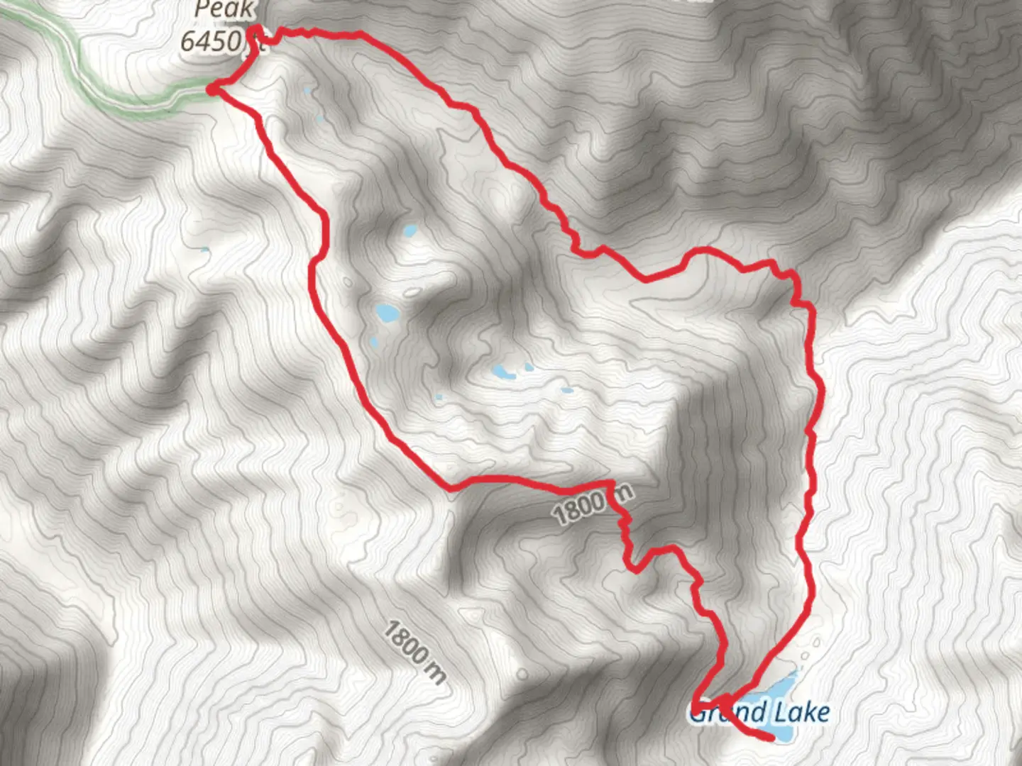 An image depicting the trail Badger Valley, Grand Lake and Grand Valley Loop Trail and its surrounding area.