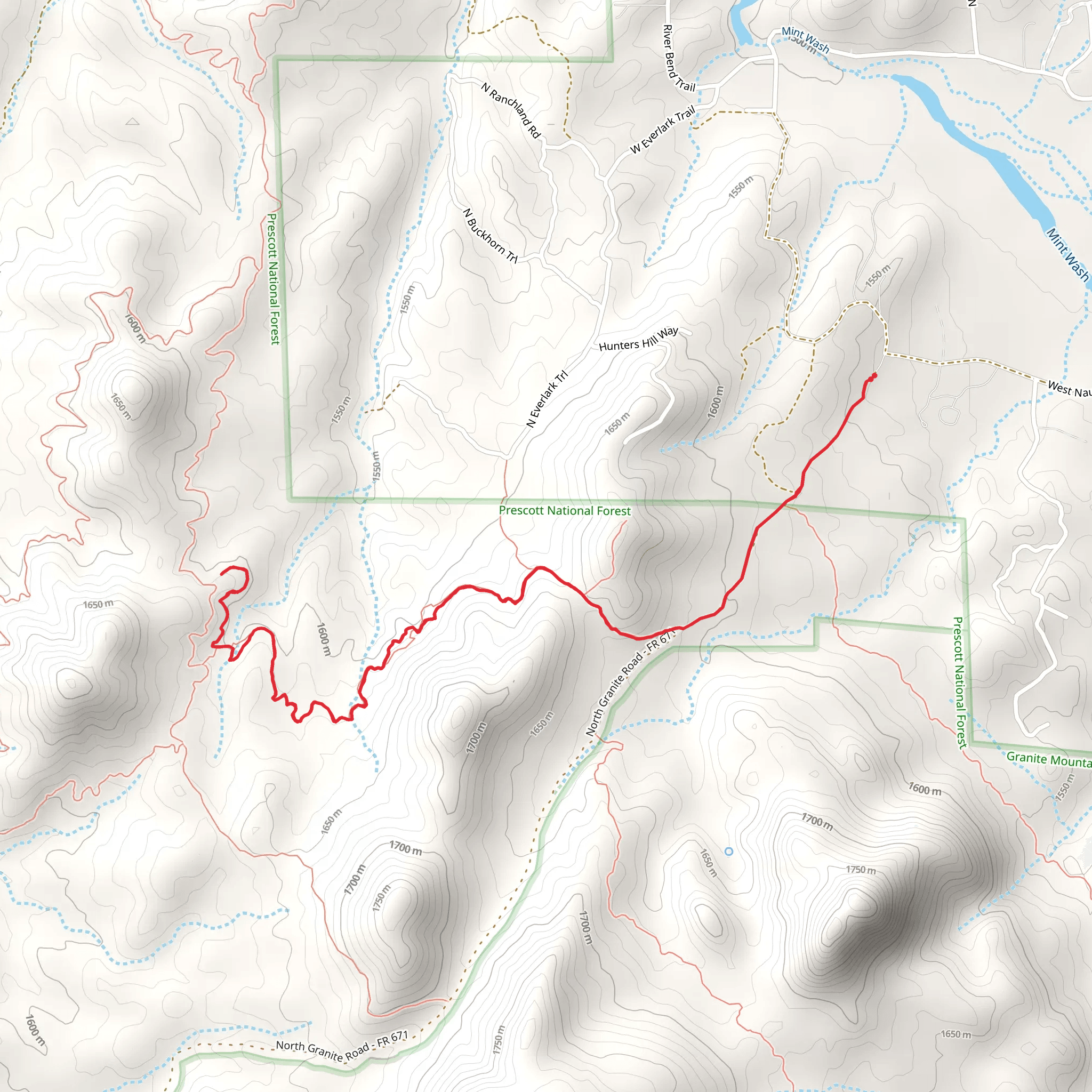 Jim Higgs Trail mobile static map