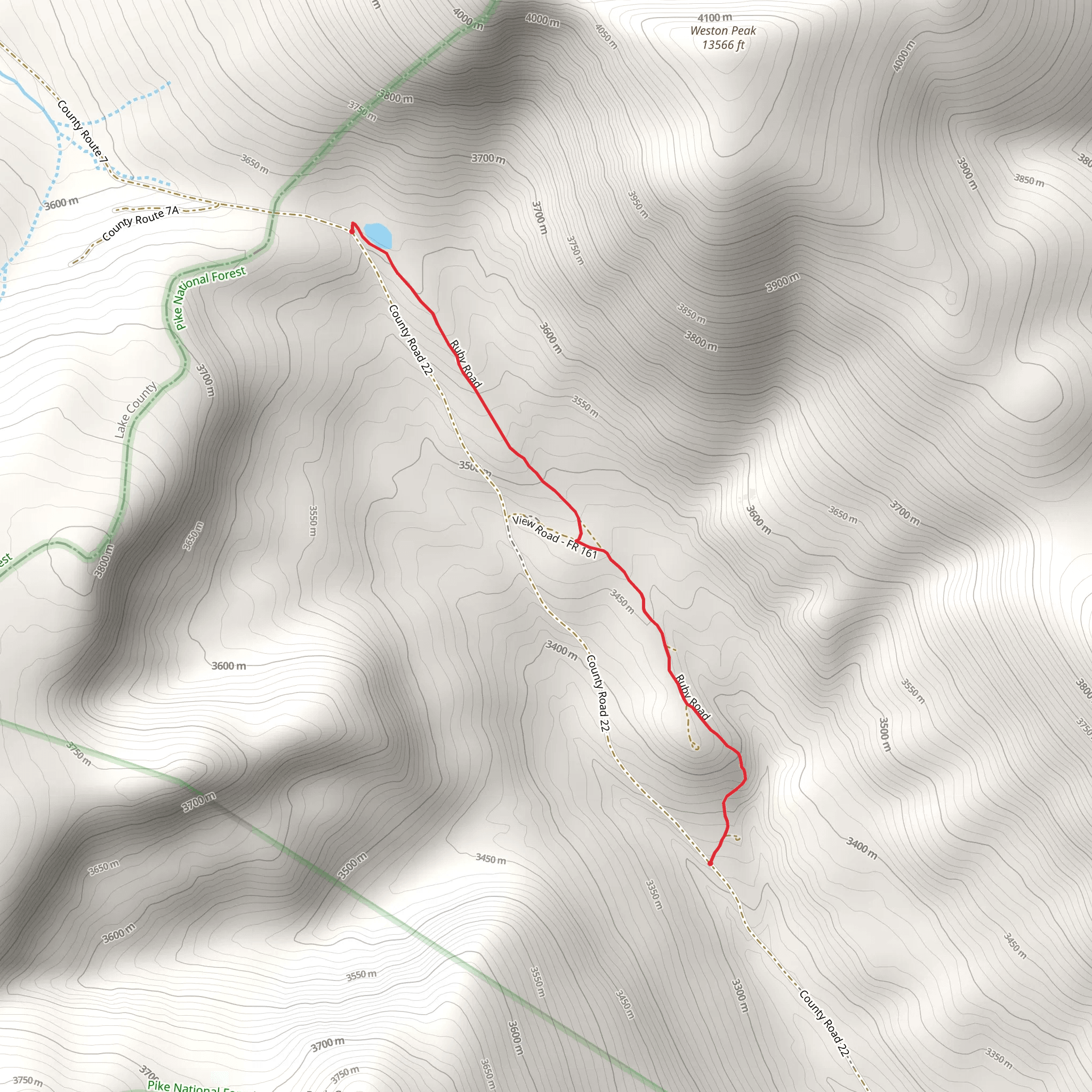 County Road 22 Trail mobile static map