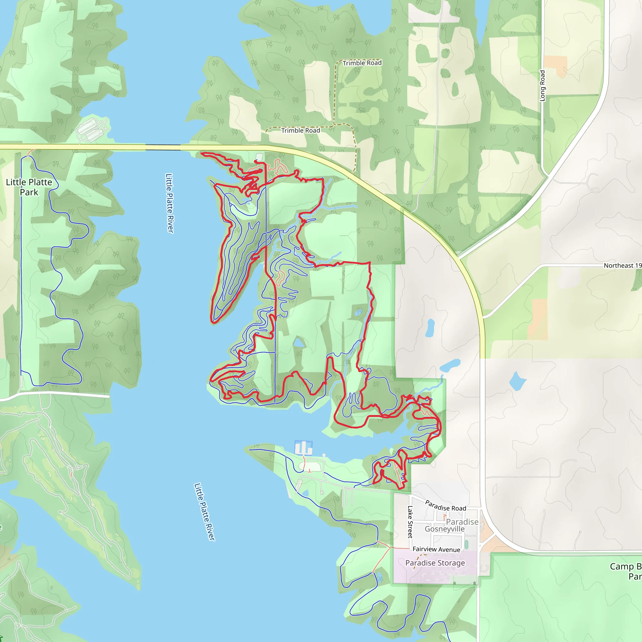 Little Platte River Loop mobile static map