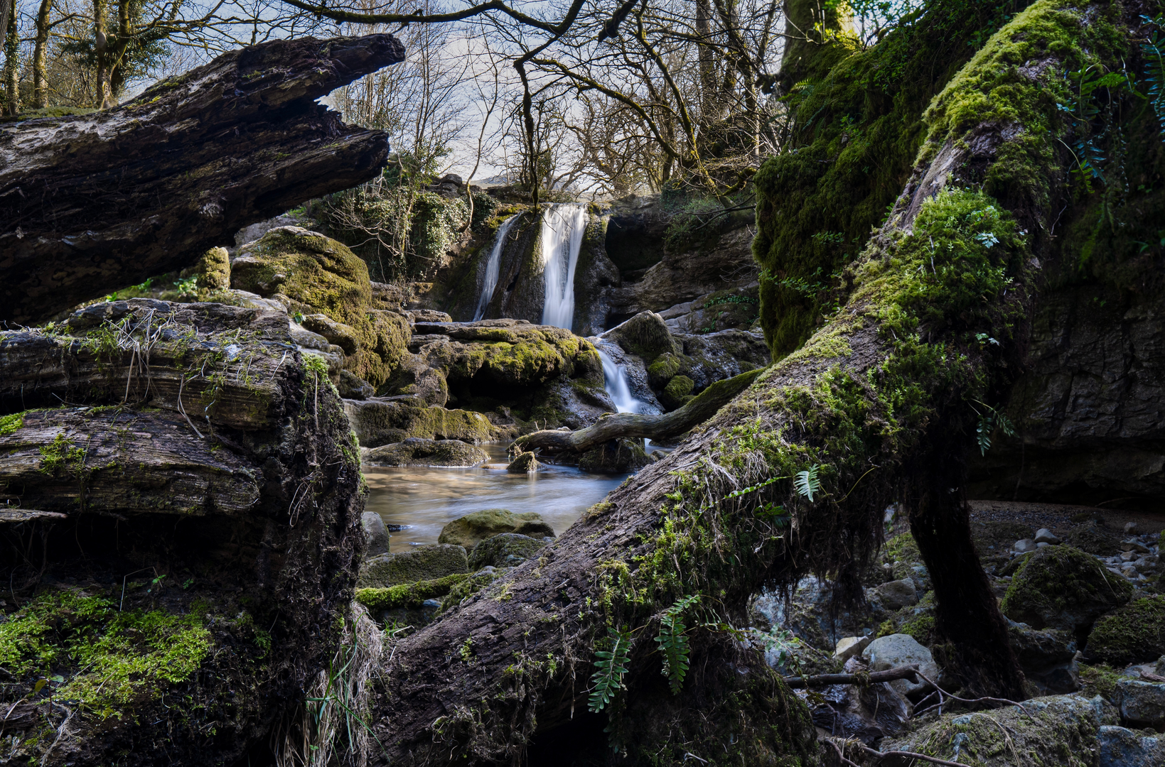 An image depicting the trail Janet's Foss Walk and its surrounding area.