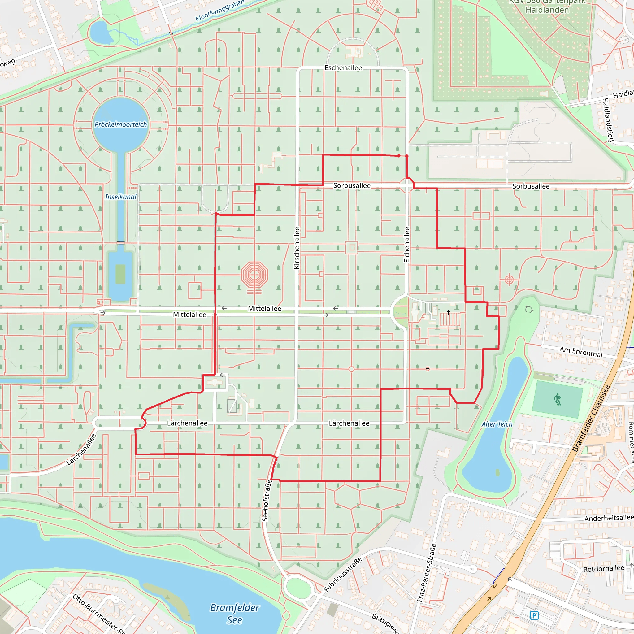 Ohlsdorf Circular mobile static map