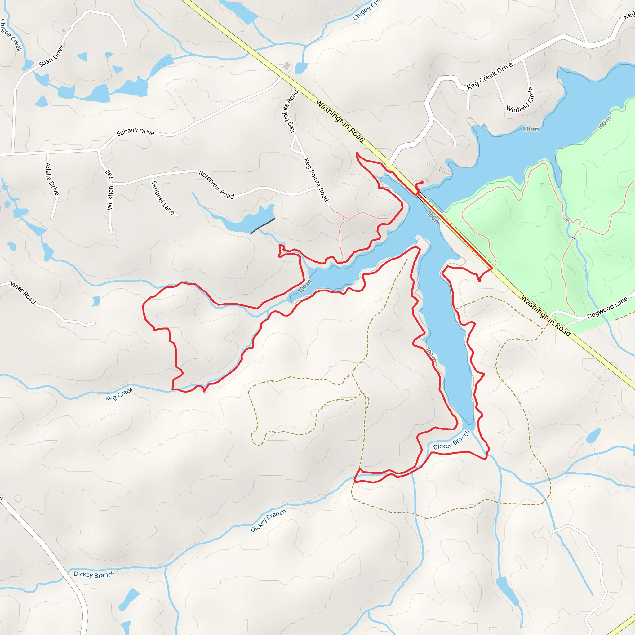 Bartram Loop Trail mobile static map