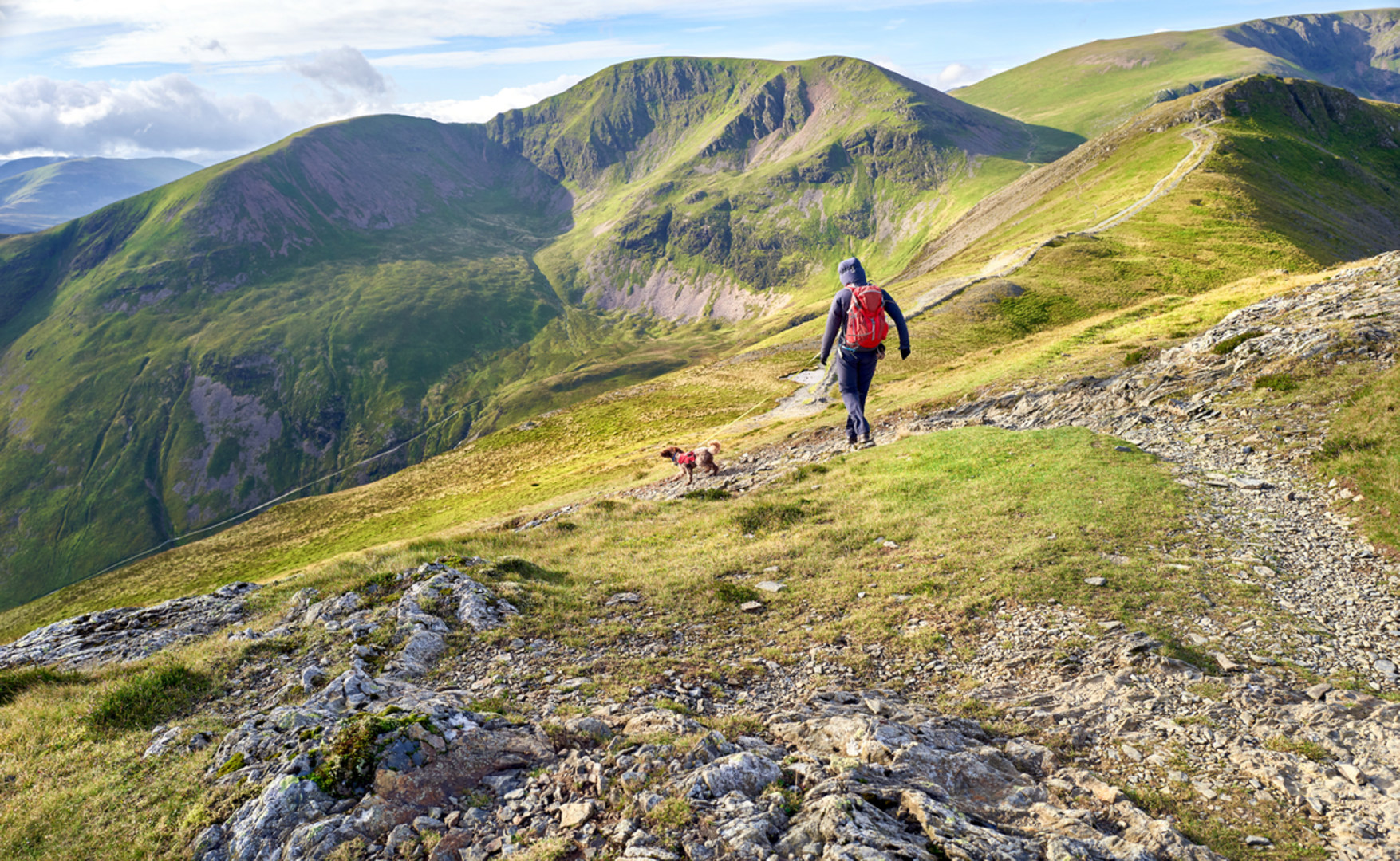 An image depicting the trail Grisedale Pike and its surrounding area.