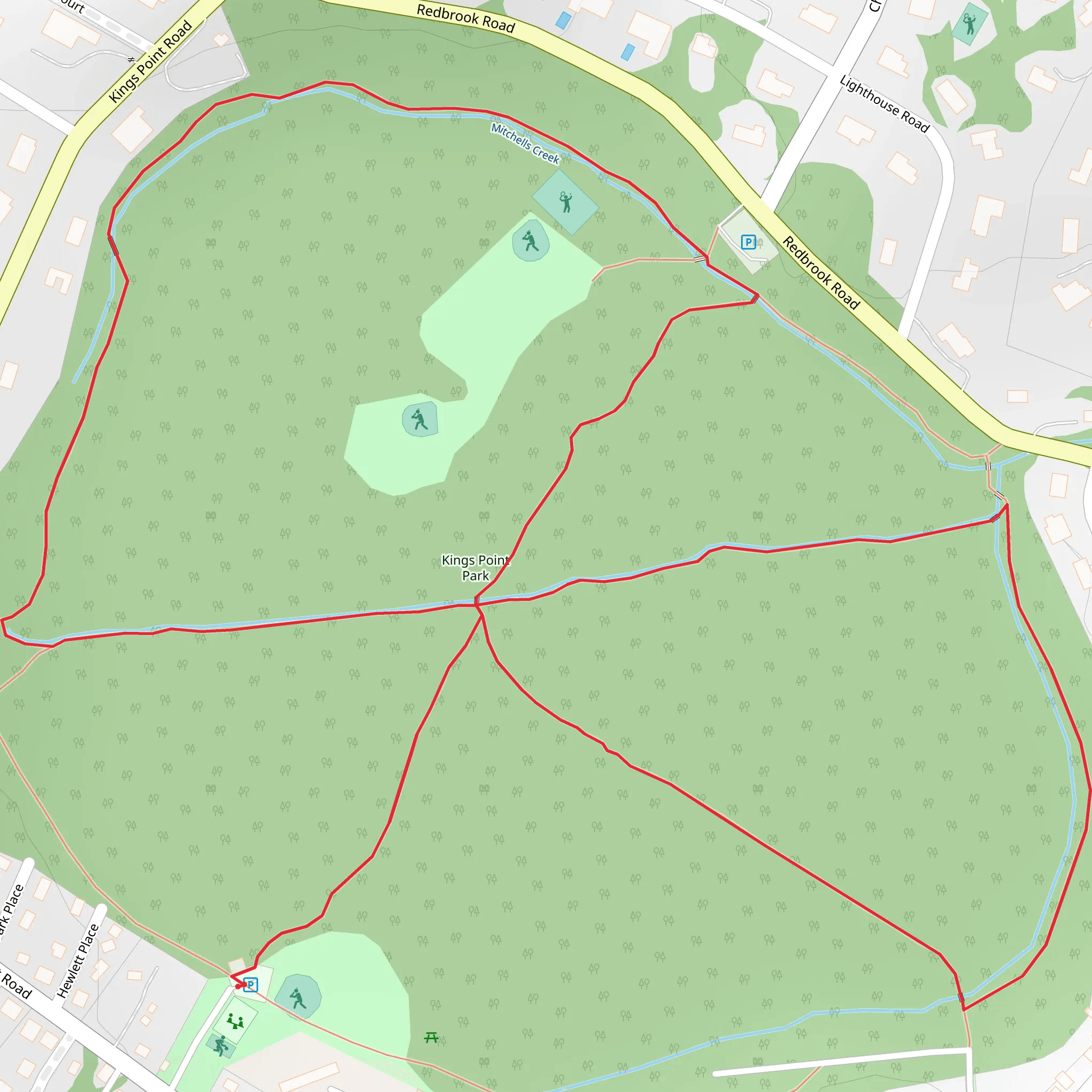 King Point Park mobile static map