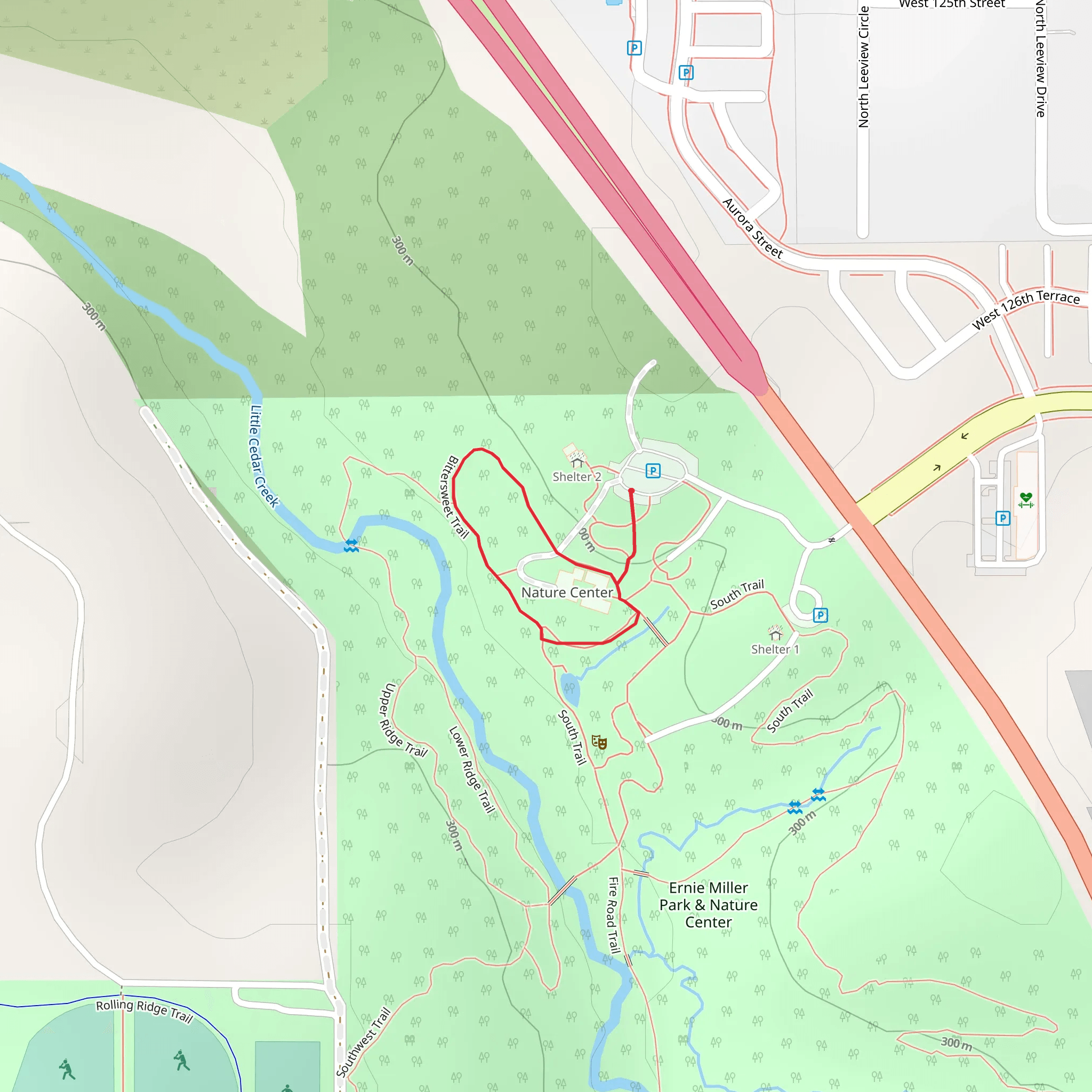 Bittersweet Loop Trail mobile static map