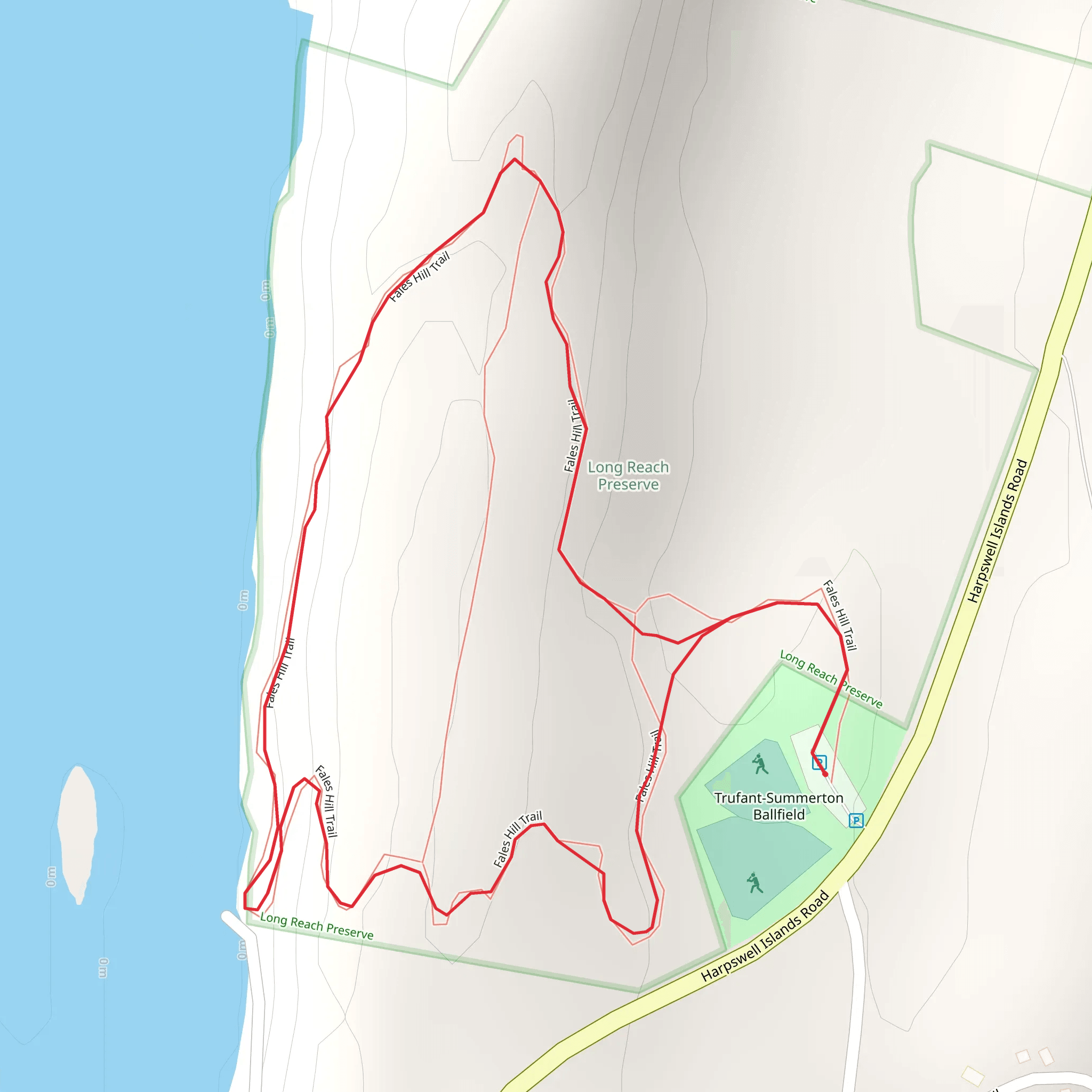 Fales Hill Loop mobile static map