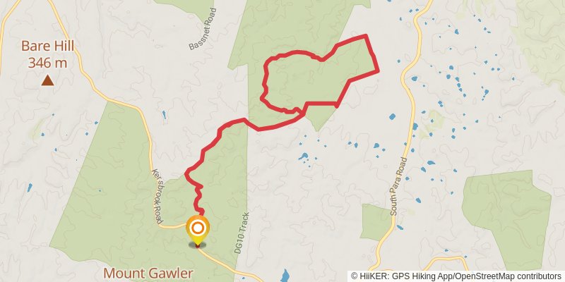 Old Kersbrook Loop and Devils Gully Link Track stage 2 Map