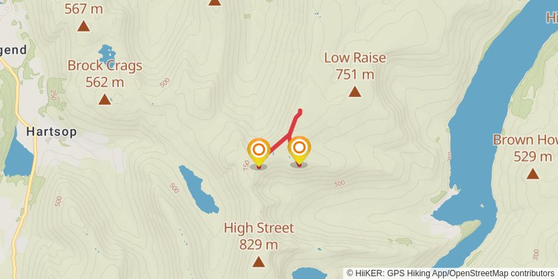 Rampsgill Head and Kidsty Pike Loop from Mardale Head alt 2 Map