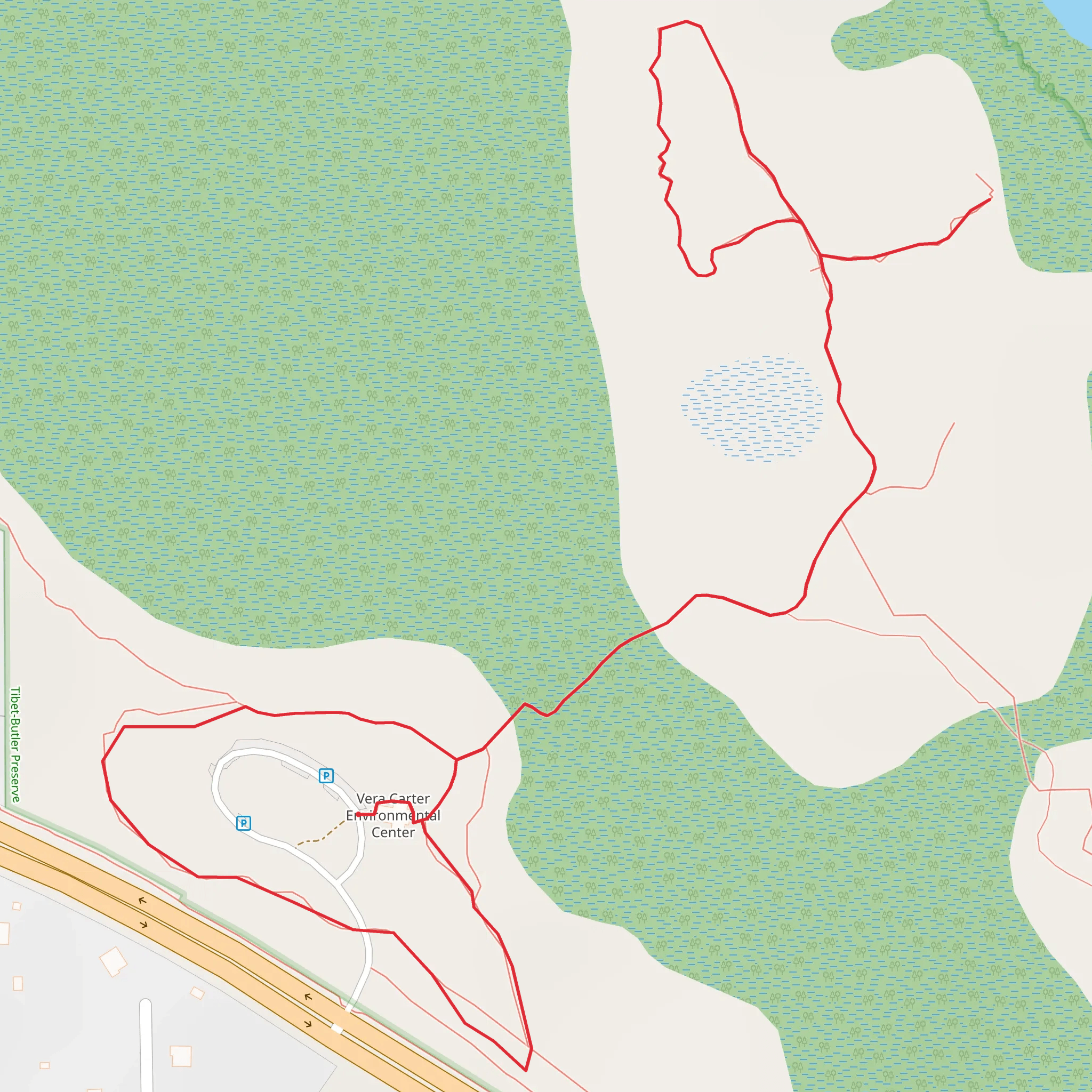 Lake Tibest West Shore Loop mobile static map