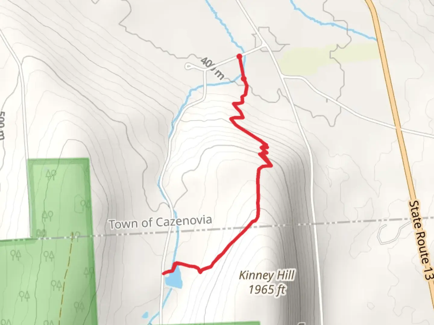 An image depicting the trail Onondaga Trail and its surrounding area.
